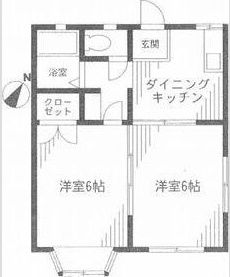 田村ハイツ 202号室 間取り