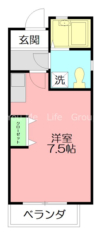 ロワール湘南 A201号室 間取り
