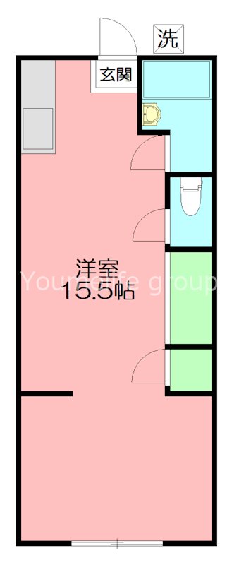 テラス長沢 203号室 間取り