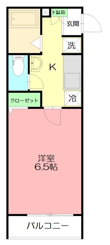 ファイブスター東海A棟 110号室 間取り
