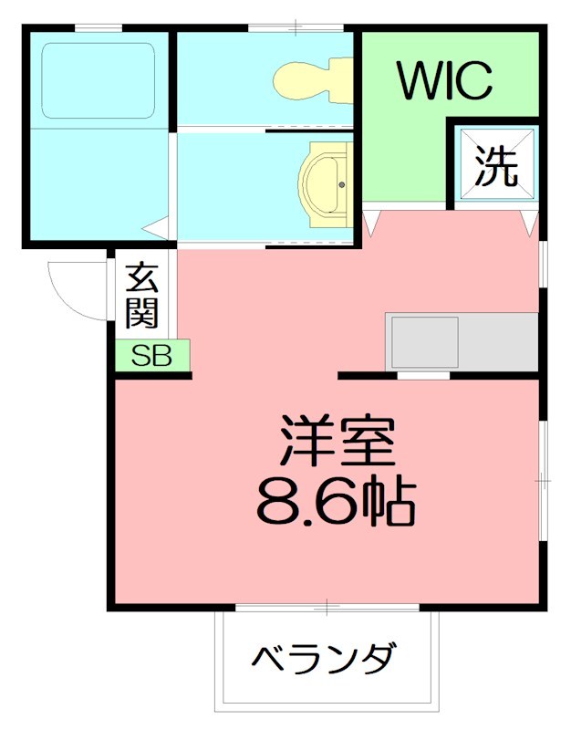 プレステージⅡ 202号室 間取り