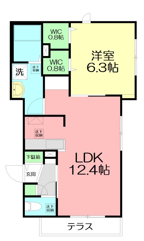 Maison Lumiere 201号室 間取り