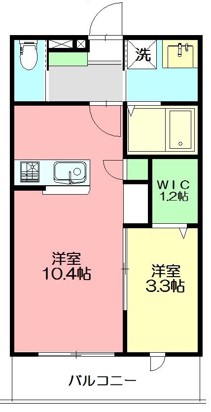 メゾンサンコウ 302号室 間取り