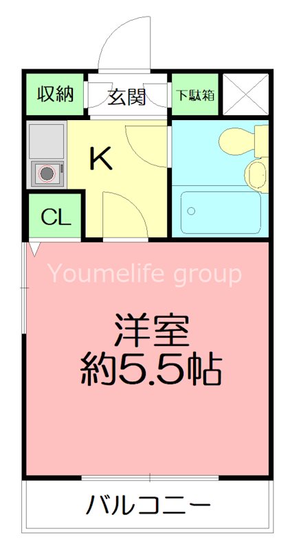 クリオ本郷台壱番館 306号室 間取り
