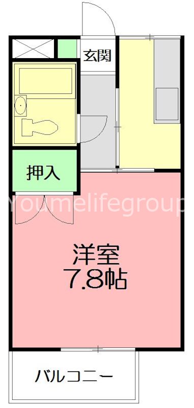 さいわいハイツ 205号室 間取り
