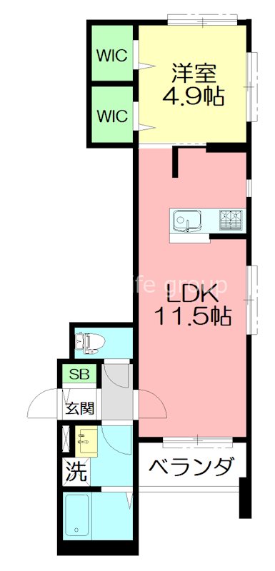 VIVIO十間坂 202号室 間取り