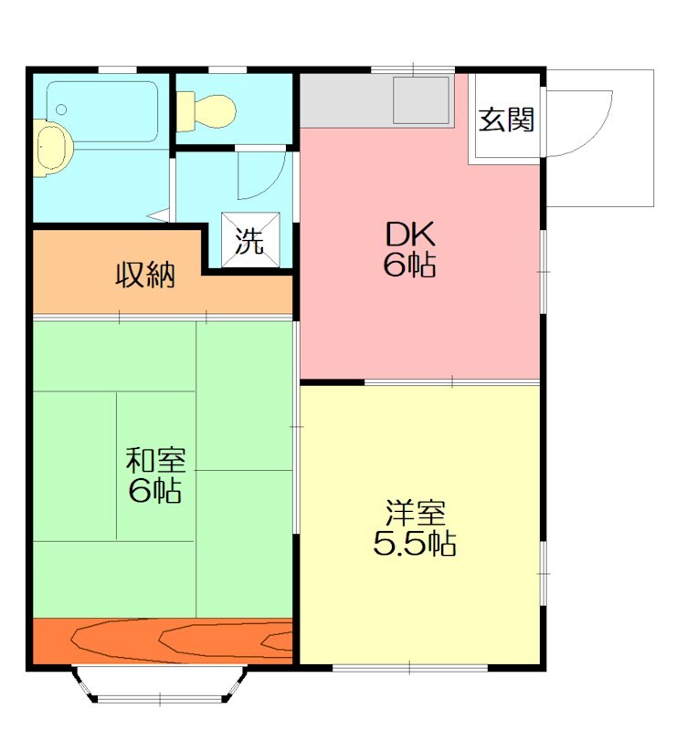 ニューサンライフ茅ヶ崎 102号室 間取り