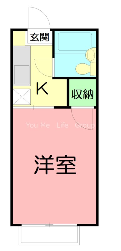 ジュネス湘南台 201号室 間取り