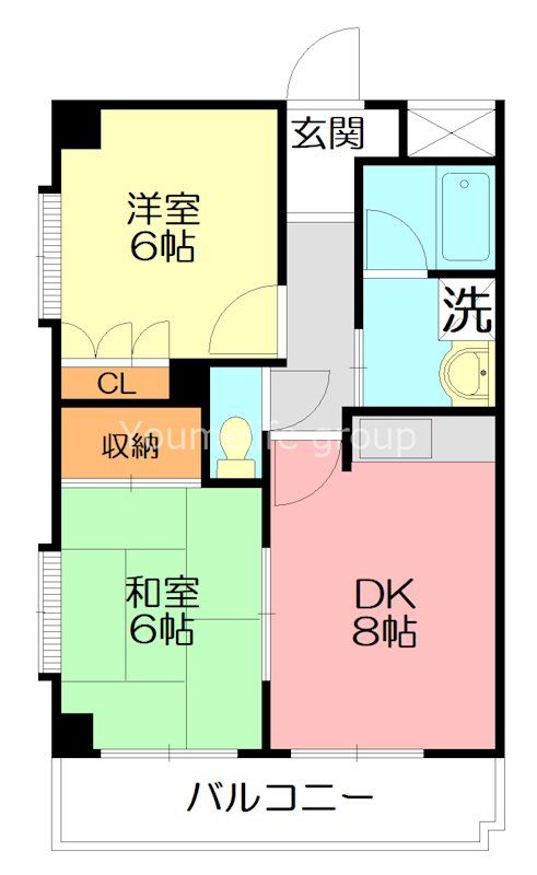 ヒルサイドパレスⅡ 201号室 間取り