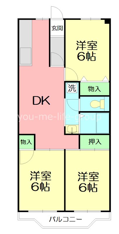 ボヌール秦野Ⅰ 111号室 間取り