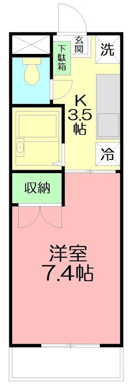 プロスペリティ旭湘南 303号室 間取り