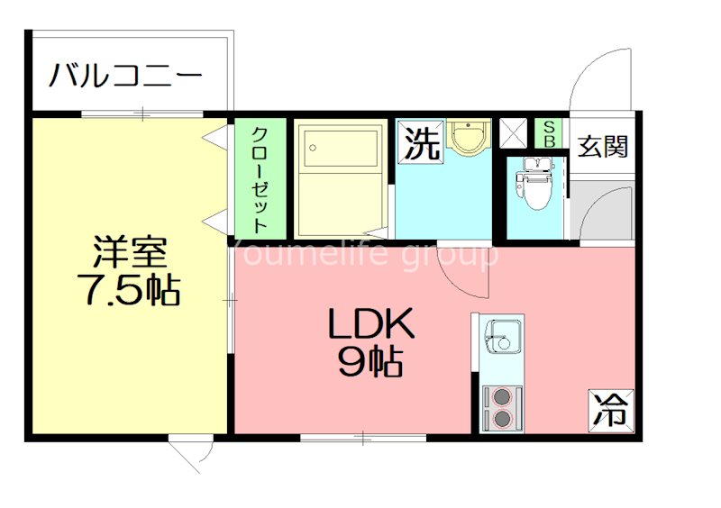GRAND COLLINE（グラン　コリーヌ） 302号室 間取り