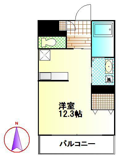 スタースクエア 104号室 間取り