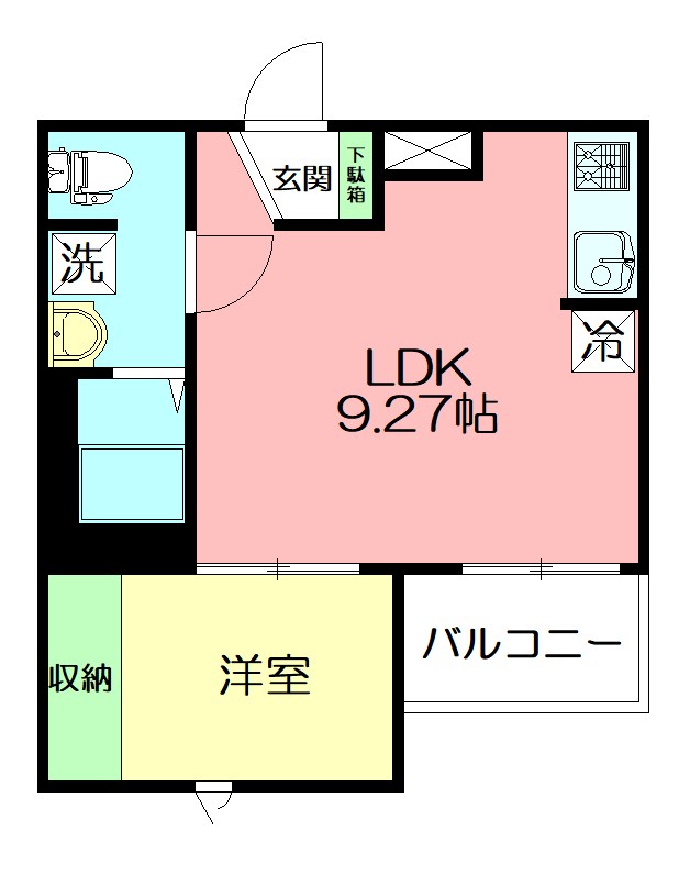 マハロ茅ヶ崎 201号室 間取り