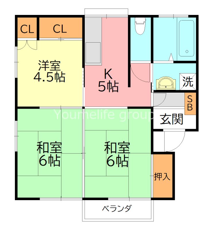 ビレッジオチアイ 201号室 間取り