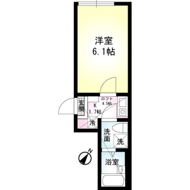 イルミナハイム 201号室 間取り
