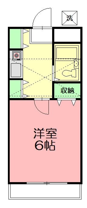 ビューパレス茅ヶ崎 203号室 間取り
