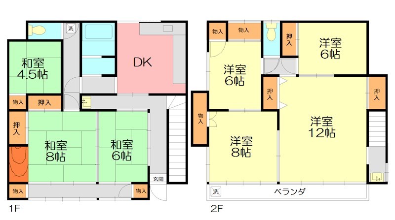 山北貸家 間取り