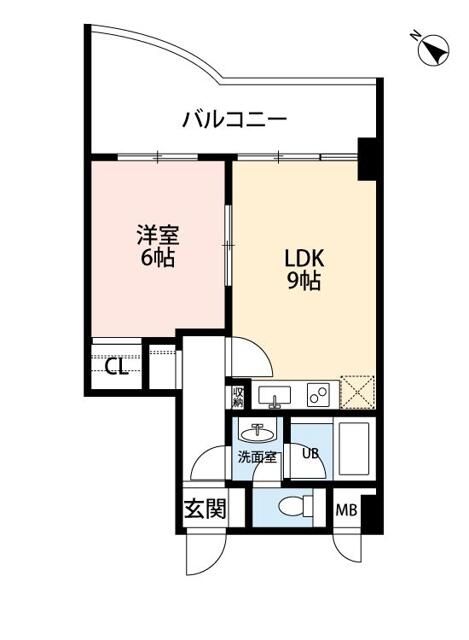 レガート横浜 402号室 間取り