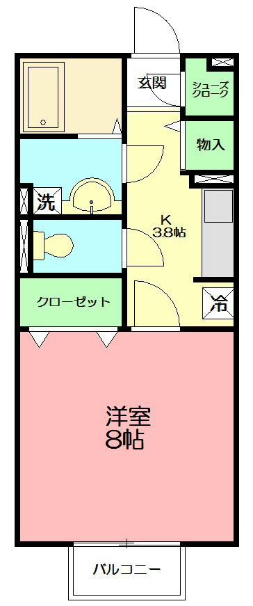 マ・メゾンASUKAⅢ 206号室 間取り