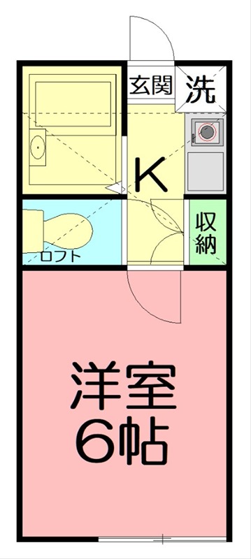 グレイスK 103号室 間取り