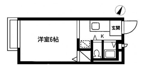 メゾンアリスト 102号室 間取り