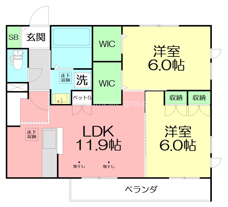 Ｆｒｅｅｓｉａ 101号室 間取り
