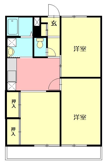 コリーヌマンション 303号室 間取り