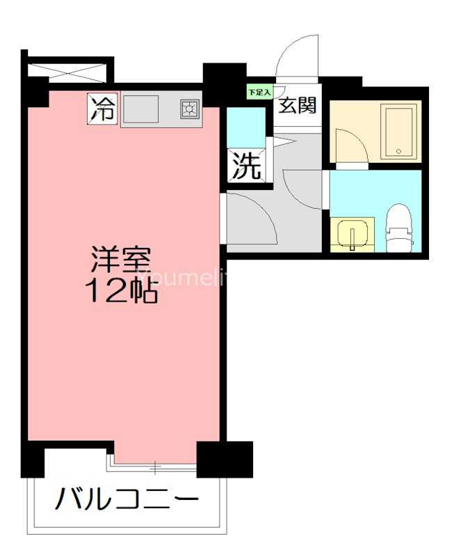 Terra湘南台 808号室 間取り