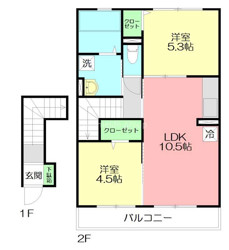 サニーサイドⅡ 202号室 間取り