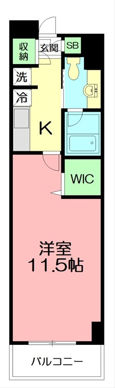 ヴァンクール湘南 503号室 間取り