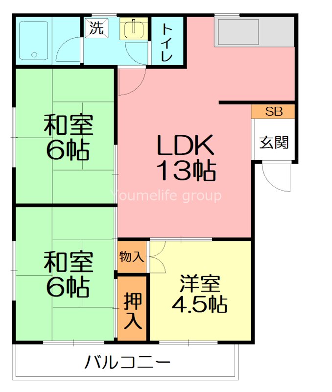 ＴＭハイツ 202号室 間取り