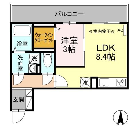 ヴィクトワール 203号室 間取り