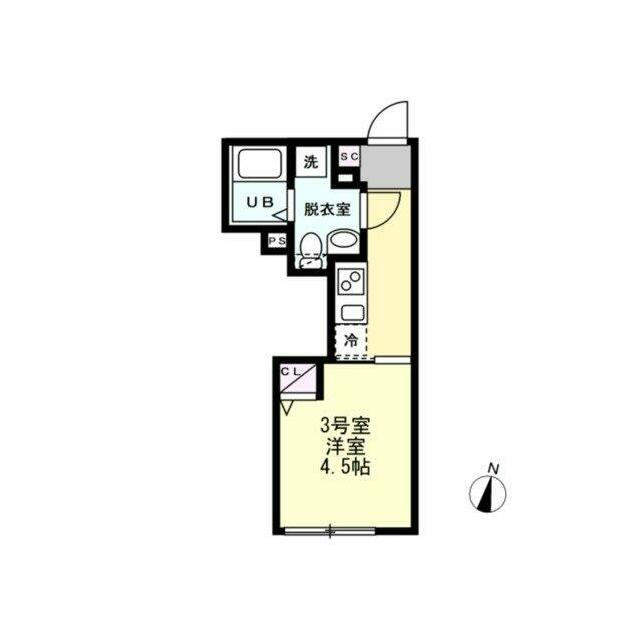 INside Grove EVE 103号室 間取り