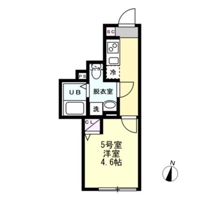 INside Grove EVE 105号室 間取り