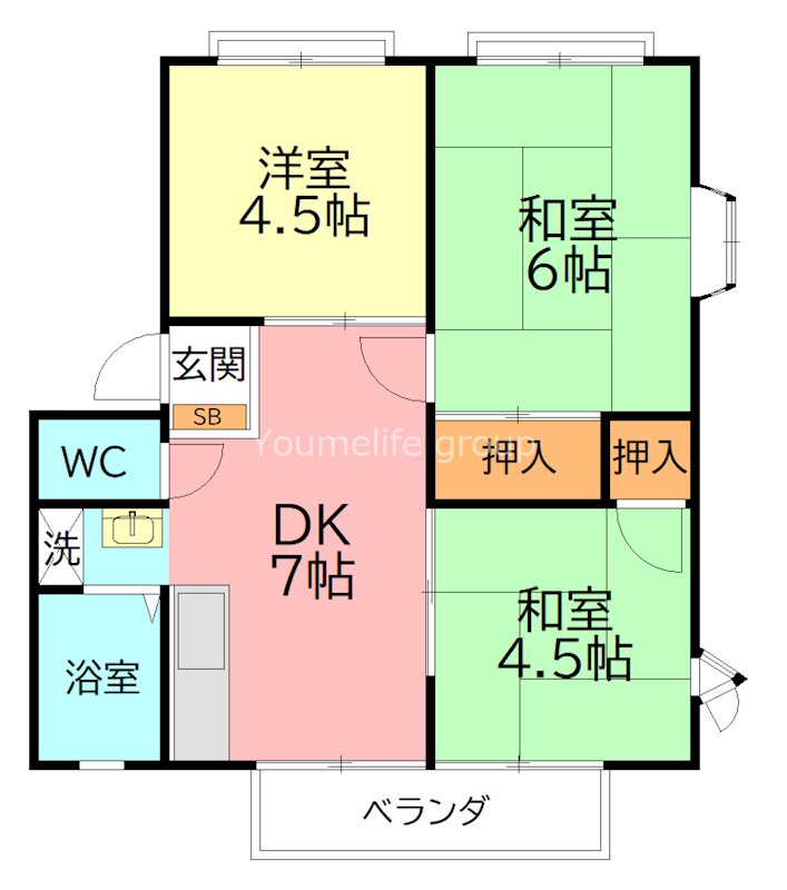 サンハイツ新玉 間取り