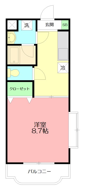 メゾン久保田Ⅲ 201号室 間取り