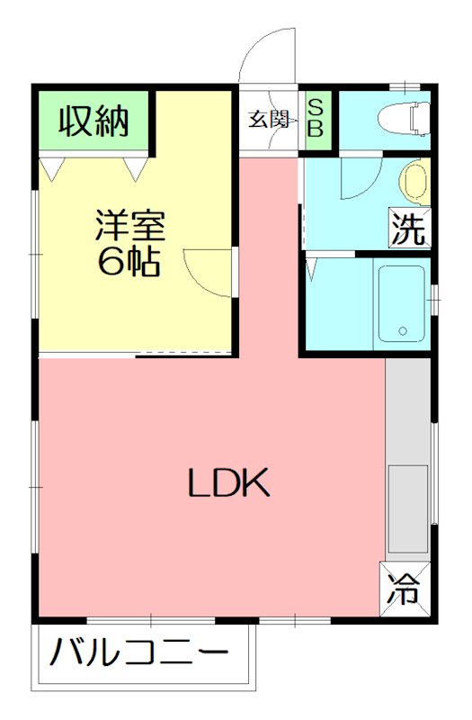 HOUSEくら 0101号室 間取り