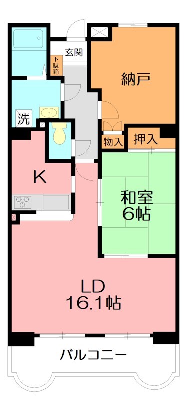 サンジュネス湘南 303号室 間取り