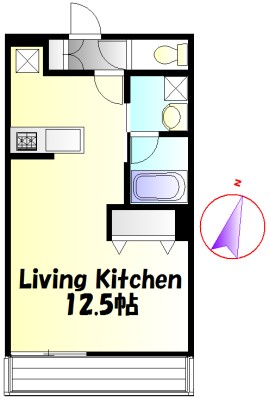 Phil Court湘南 104号室 間取り