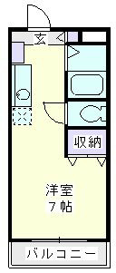 ファーストシティ六会 306号室 間取り