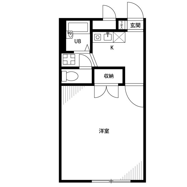 アムール長坂弐番館 205号室 間取り