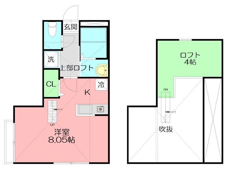 グランクラス湘南 202号室 間取り