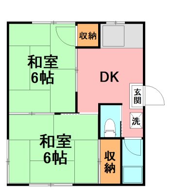 コーポひまわり 202号室 間取り