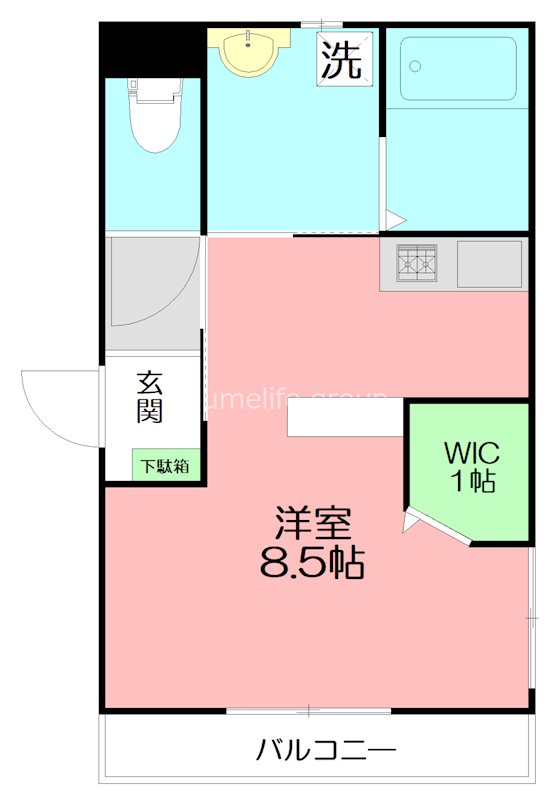 ヴェルデ・メゾン 201号室 間取り
