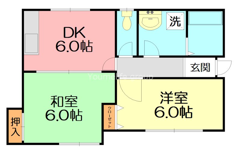 ハイツ・ルノアール 202号室 間取り