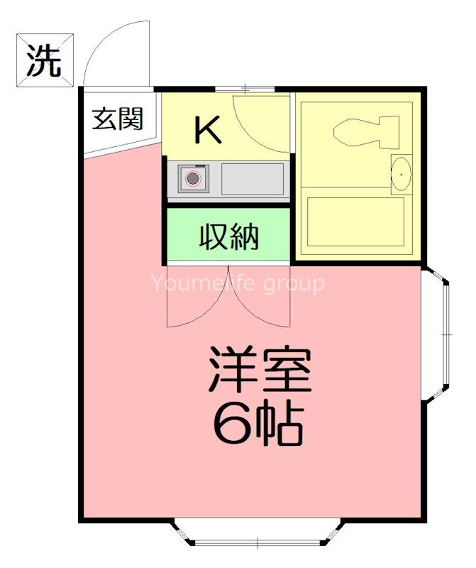 シャルム妻田 201号室 間取り