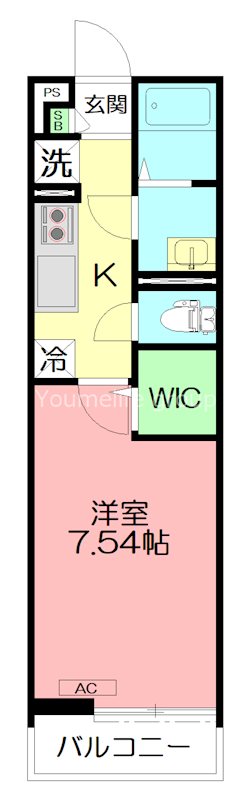 グレイス本厚木Ⅱ 103号室 間取り