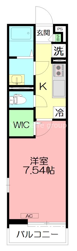 グレイス本厚木Ⅱ 106号室 間取り