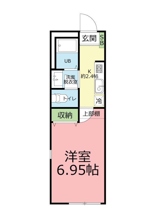 シンフォライズ湘南 Vivace 206号室 間取り